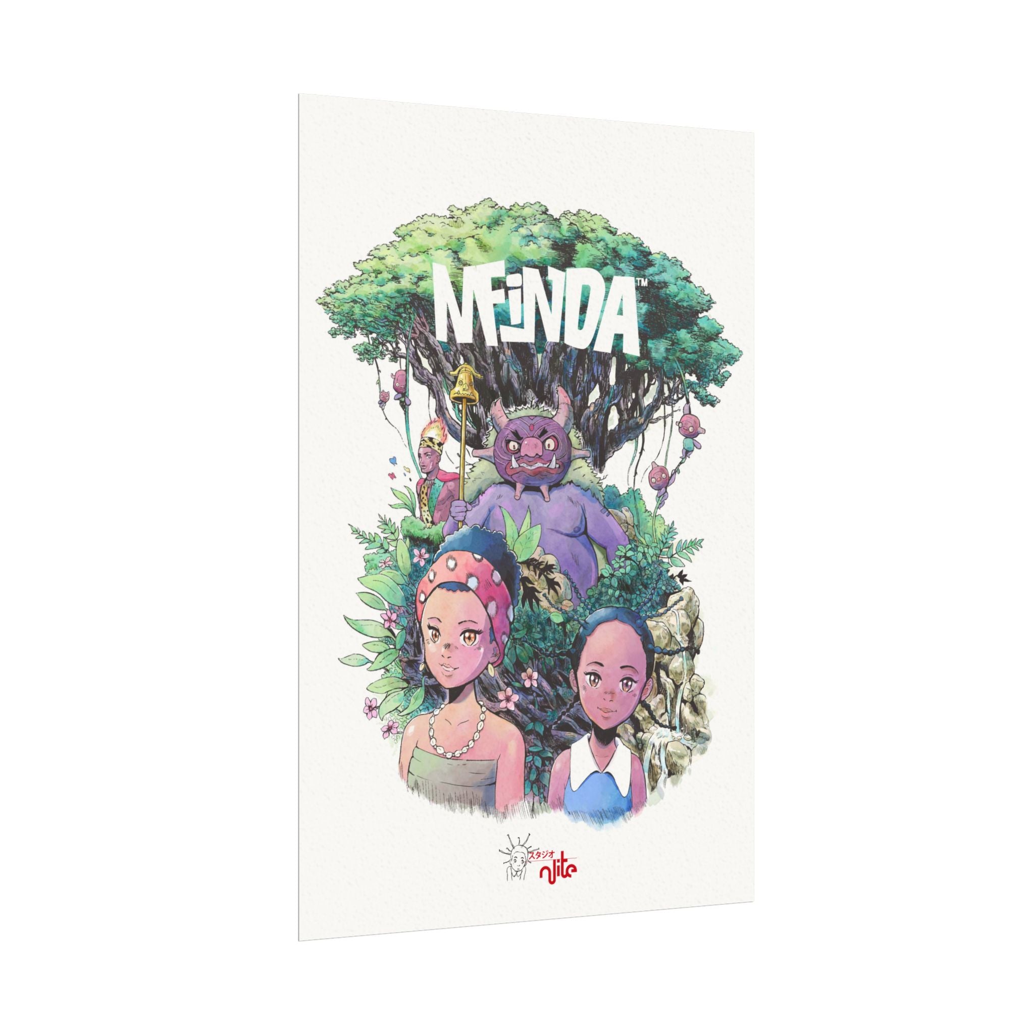 MFINDA Manga Watercolor Posters